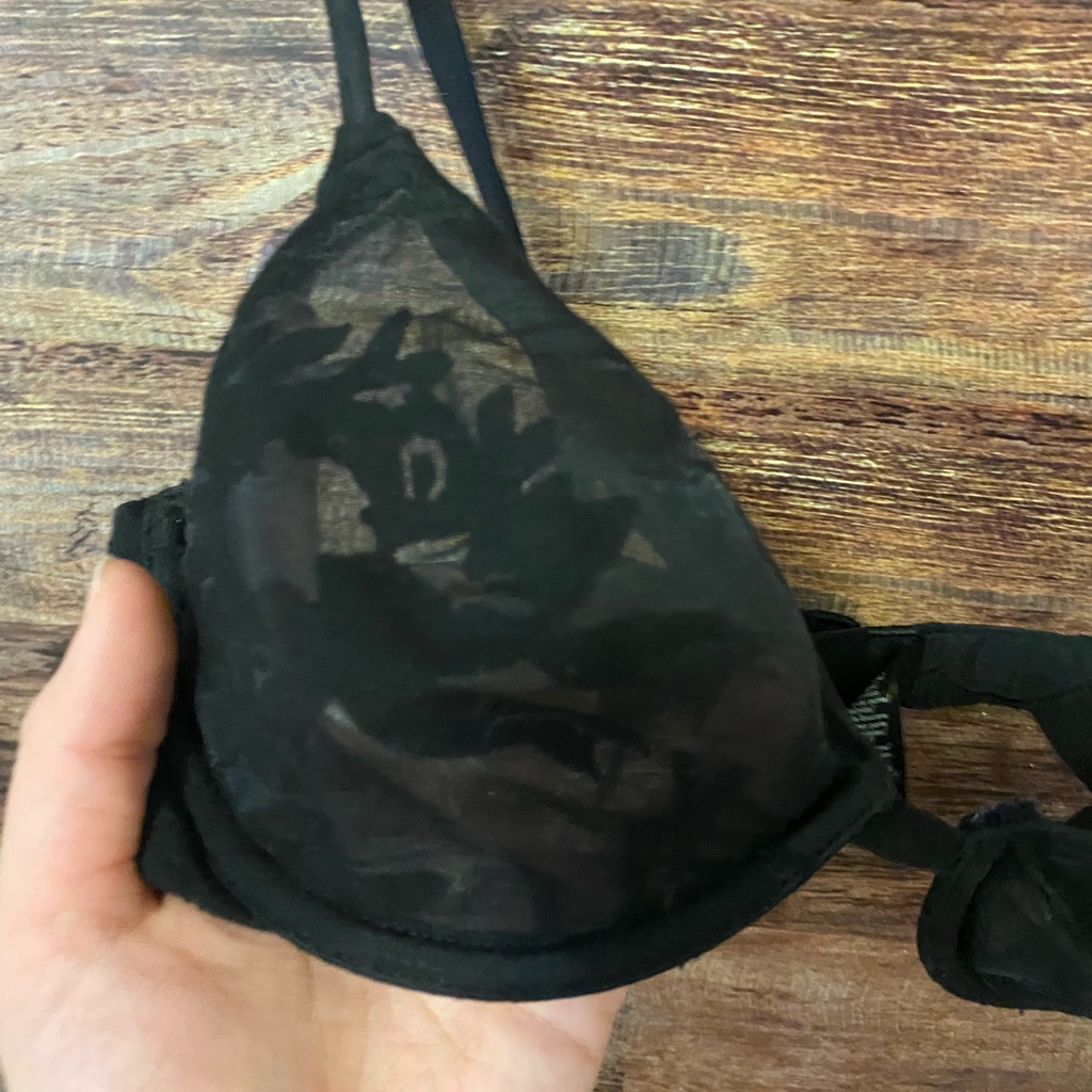Lightly Worn Calvin Klein Underwire Bra With See Through Detail